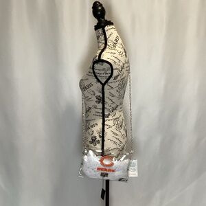 1293 Chicago Bears Stadium-Friendly Clear Vinyl Chainlink Purse NWT